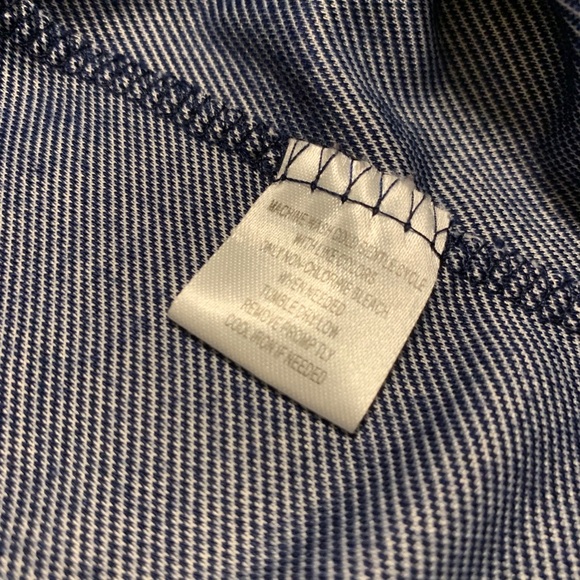 Cold Shoulder Denim Look Top NWOT - Picture 5 of 14